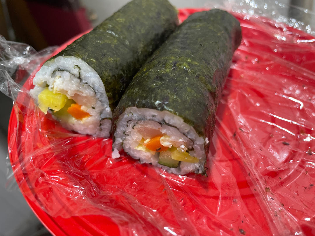 十分钟快手早午餐-紫菜包饭&寿司卷，简单易学哦！