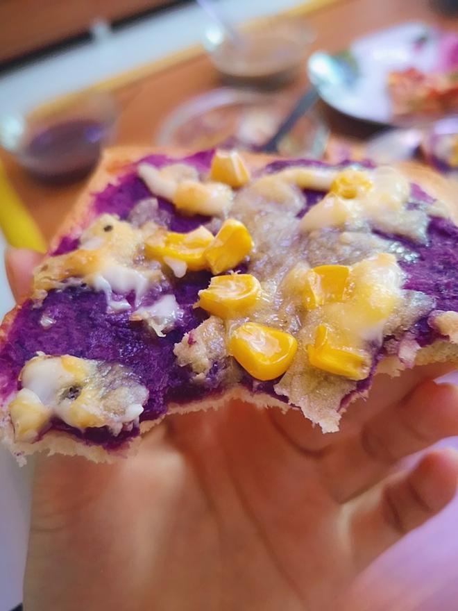 紫薯吐司披萨的做法