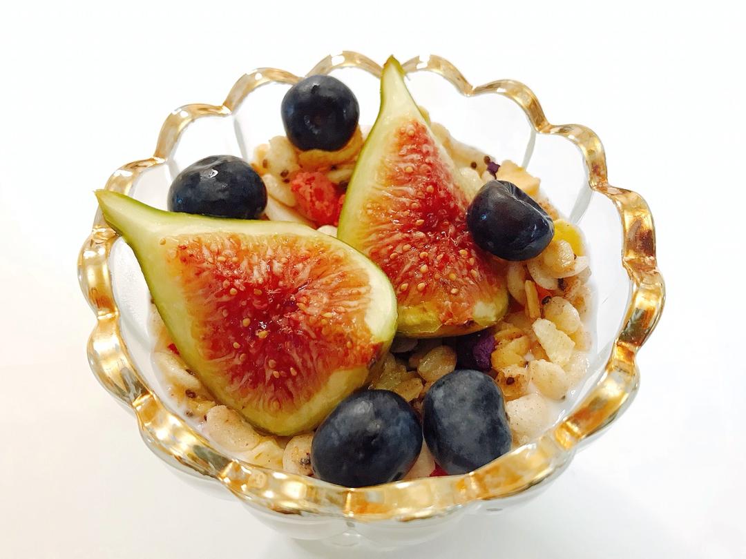 焦糖无花果granola parfait
