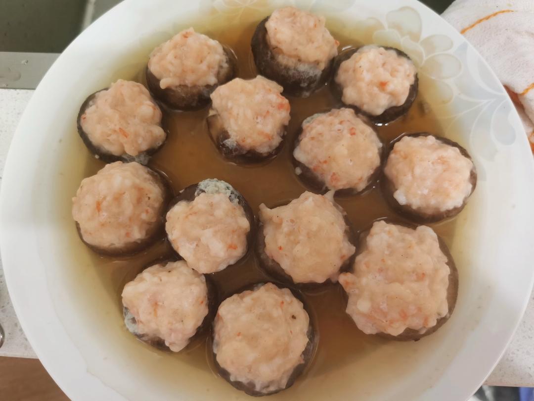 口蘑酿虾滑（烤箱版）