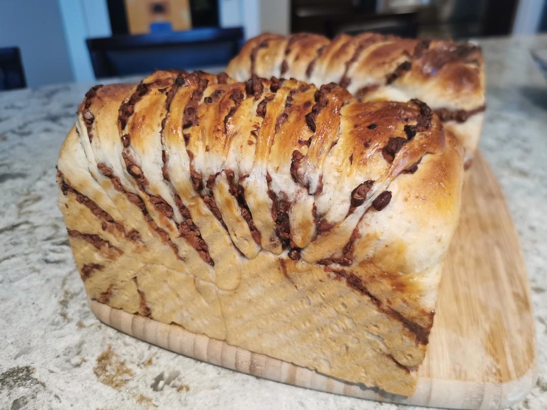 一次成功的豆沙吐司面包