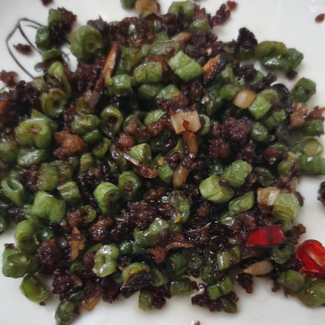 肉沫豆角下饭菜