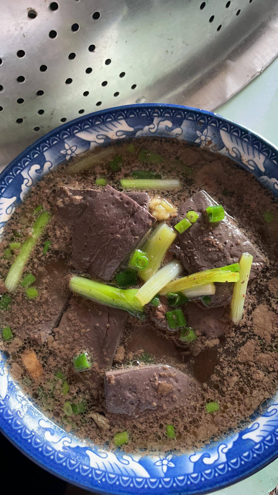 大蒜羊血汤