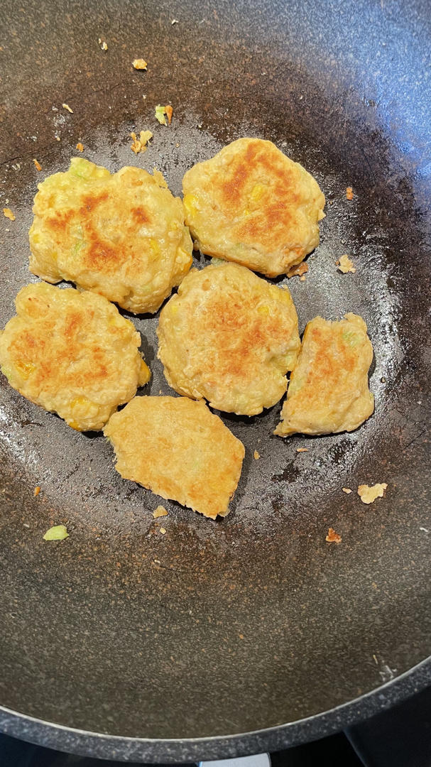 鸡胸肉泥蔬菜饼