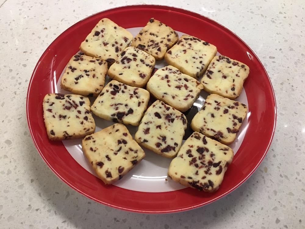 低糖少油版蔓越莓饼干