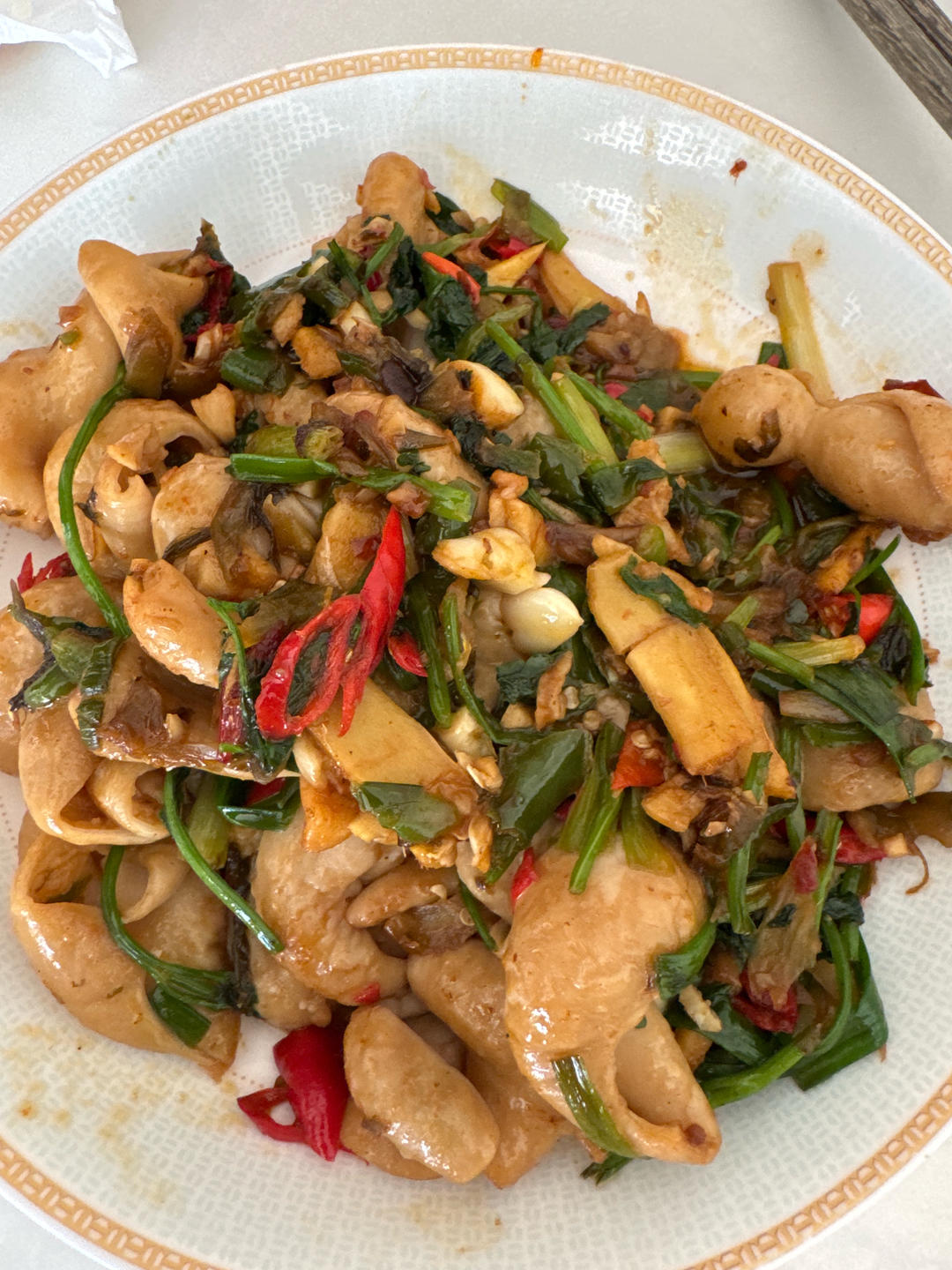 🔥干煸肥肠这样做，实在是太香了，好吃到停不下来😄