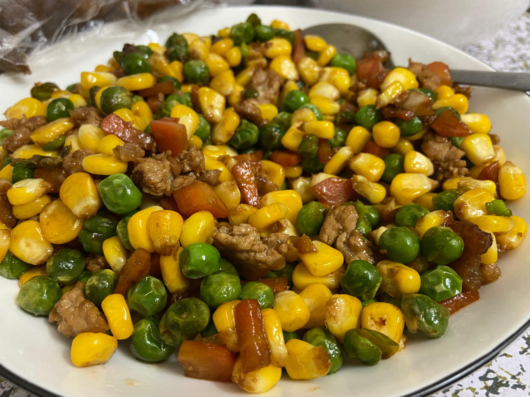 小朋友超爱的金玉满堂-豌豆炒玉米