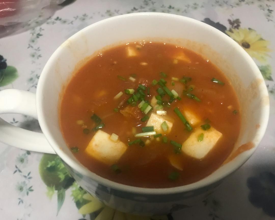 番茄滑牛肉汤