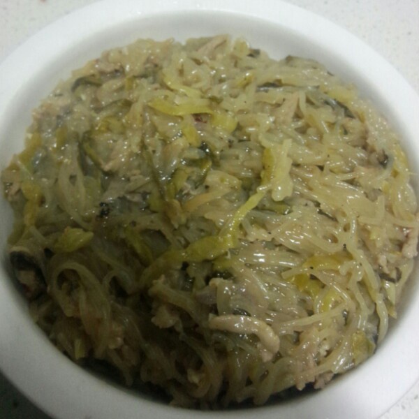 酸菜炒肉片粉条