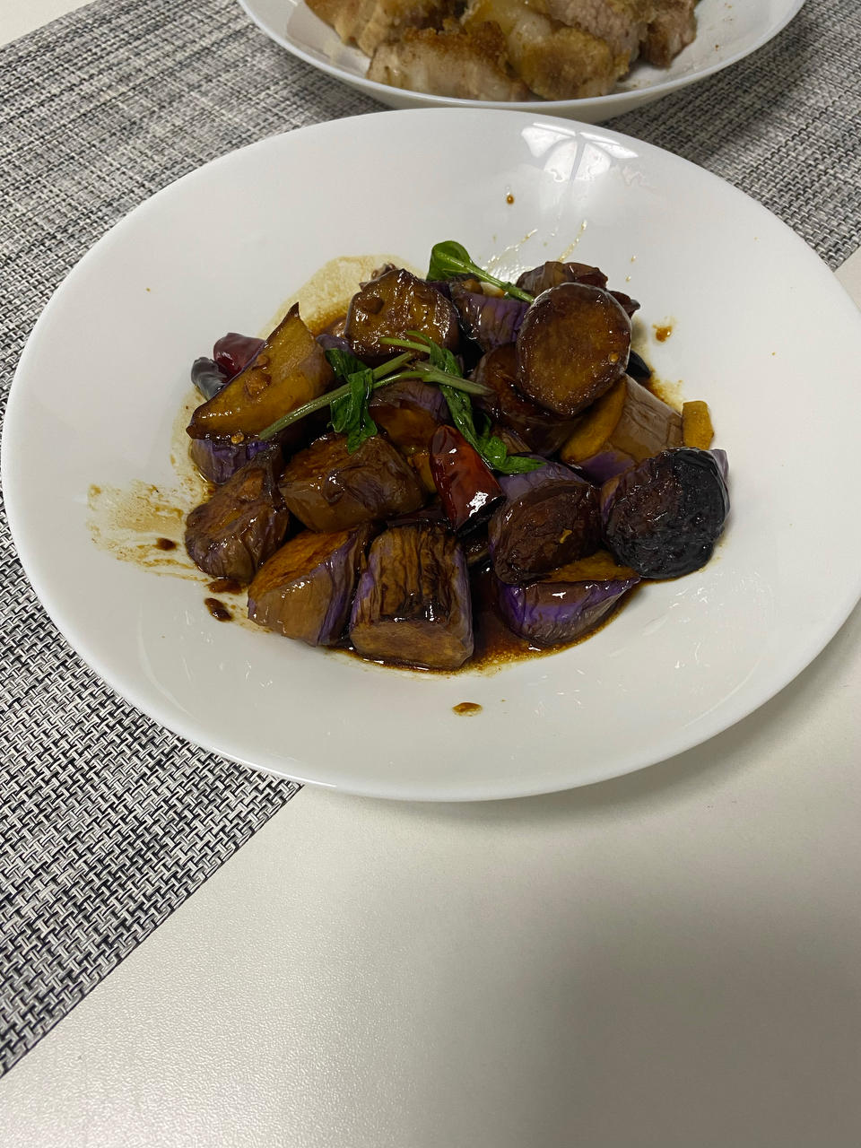 家常红烧茄子🍆，只要少量的油且下饭
