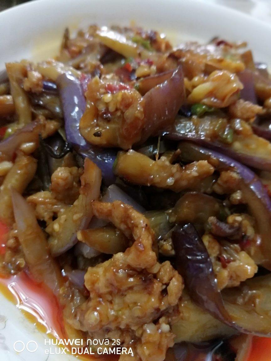 红烧肉沫茄子