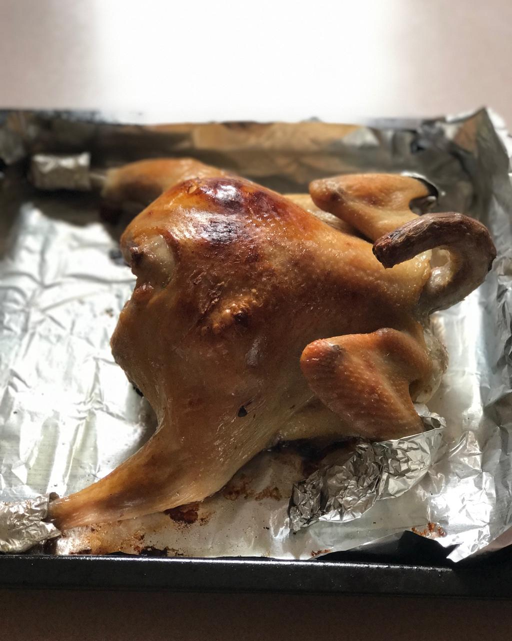 烤盐焗鸡（超简单！）