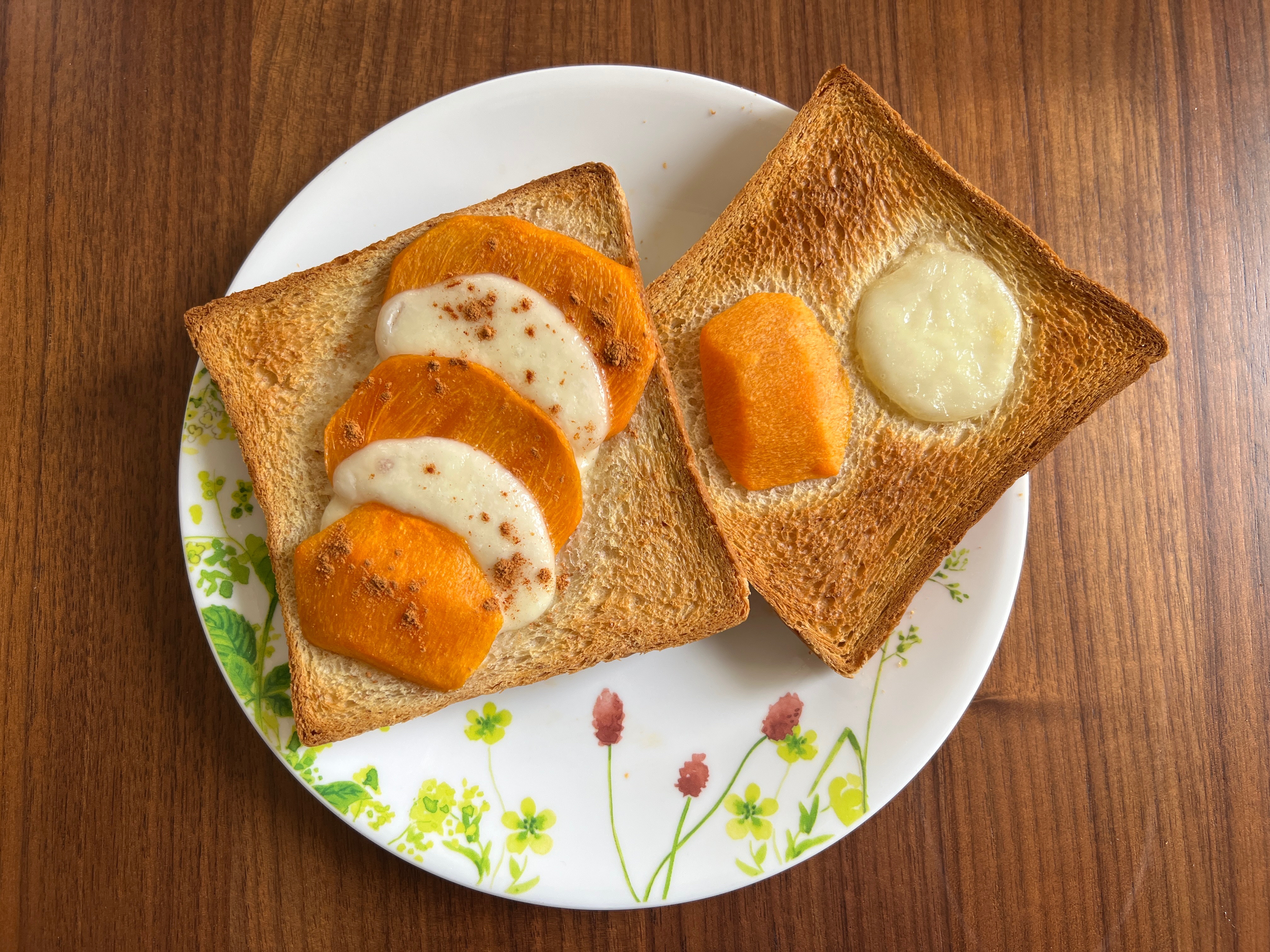 10分钟脆柿奶酪三明治|轻食的做法