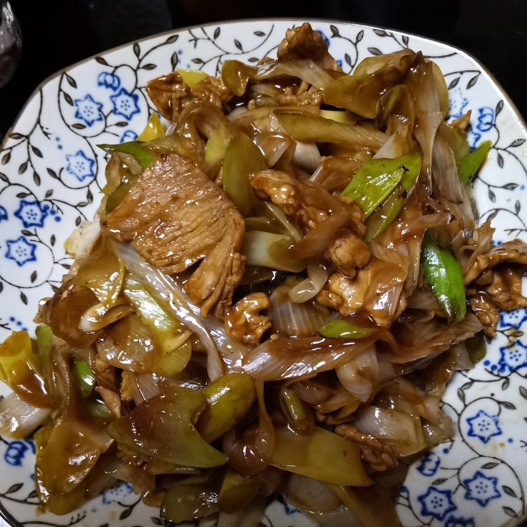 好吃的葱爆肉