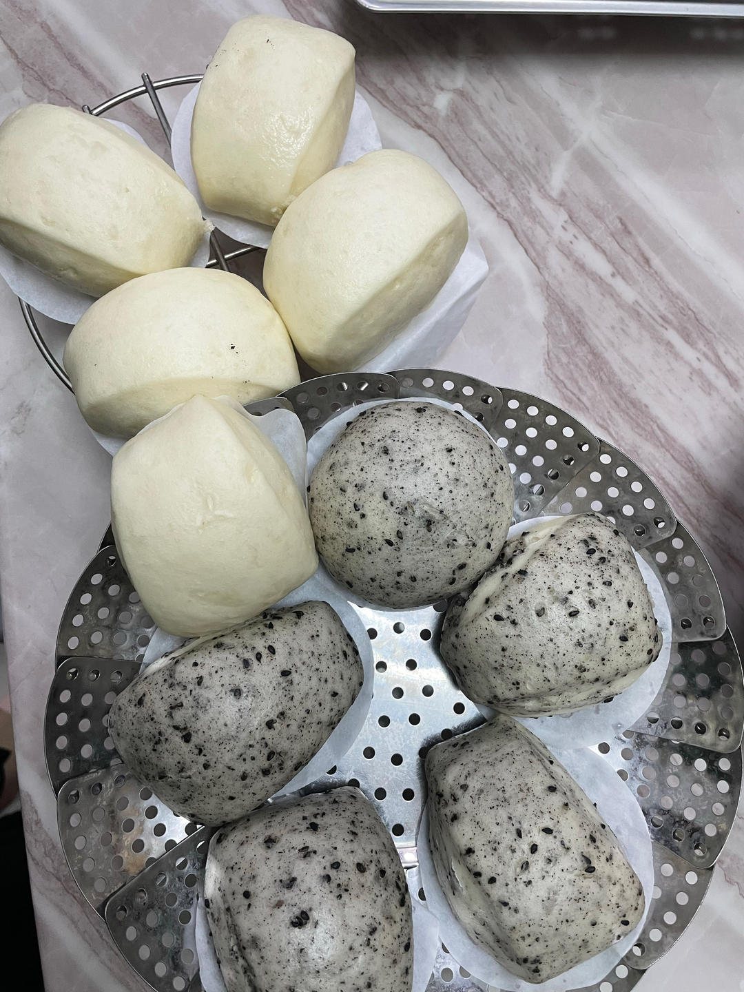 牛奶馒头（直接法，一次发酵懒人馒头也配有加老面的法子）