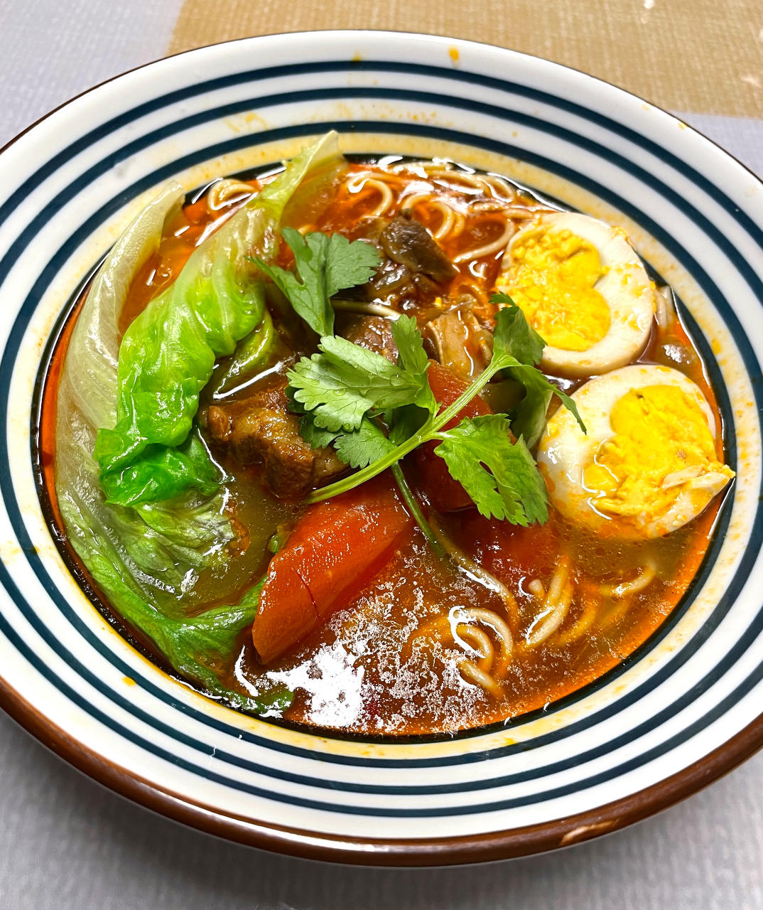 家常红烧牛肉面