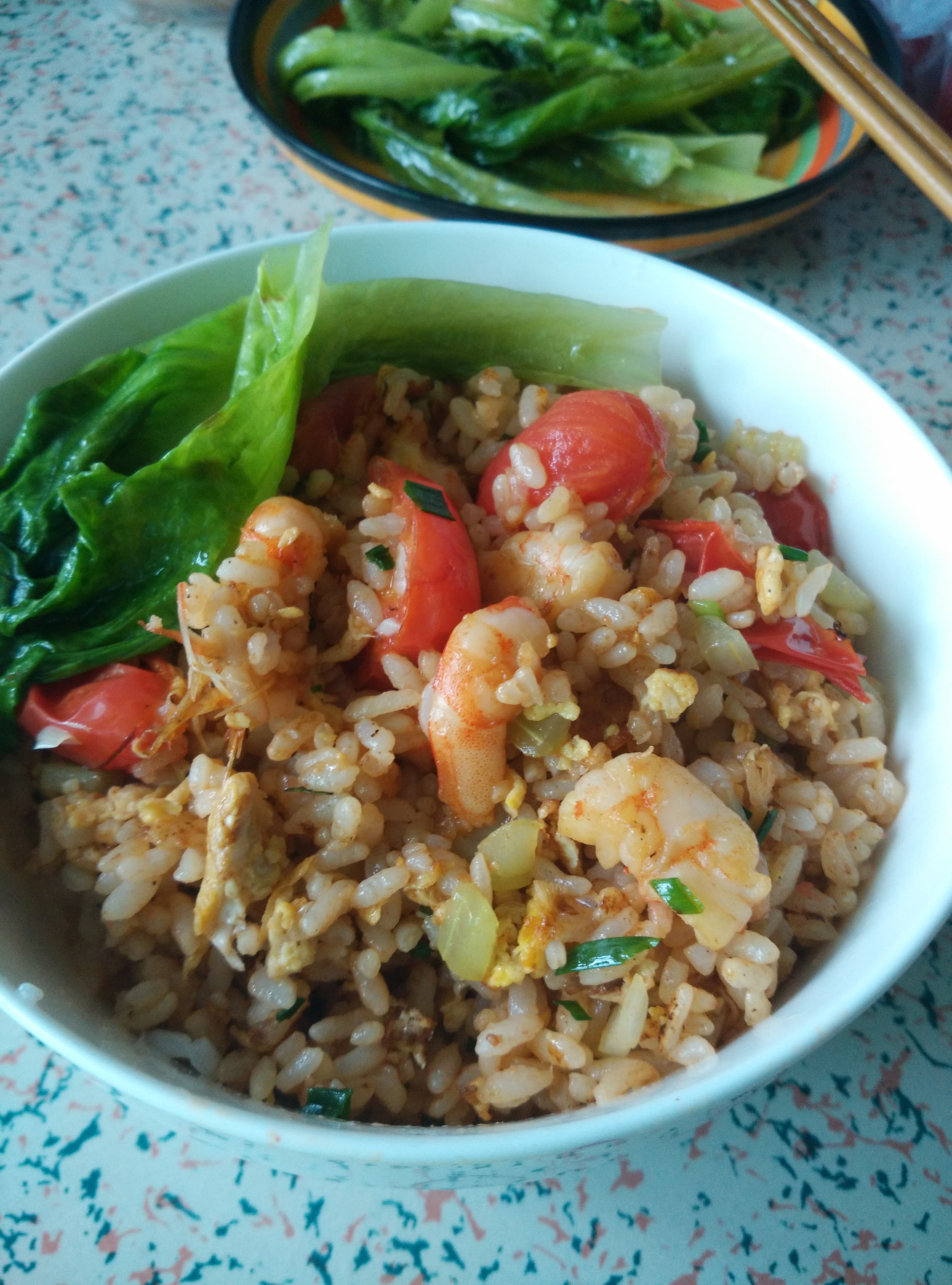 番茄虾仁炒饭