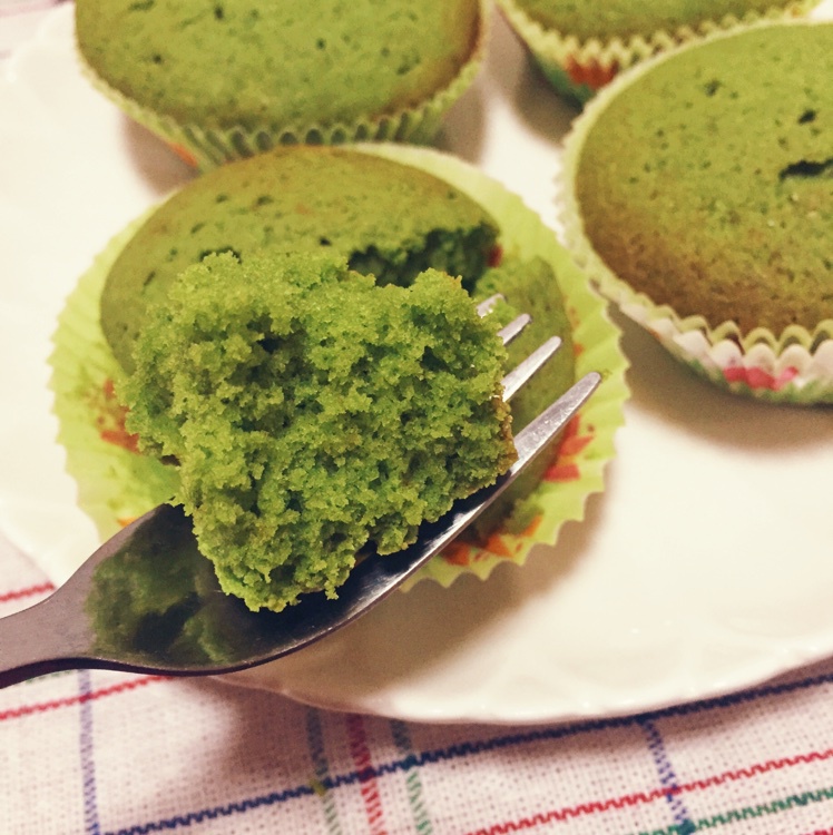 小清新の抹茶cupcake