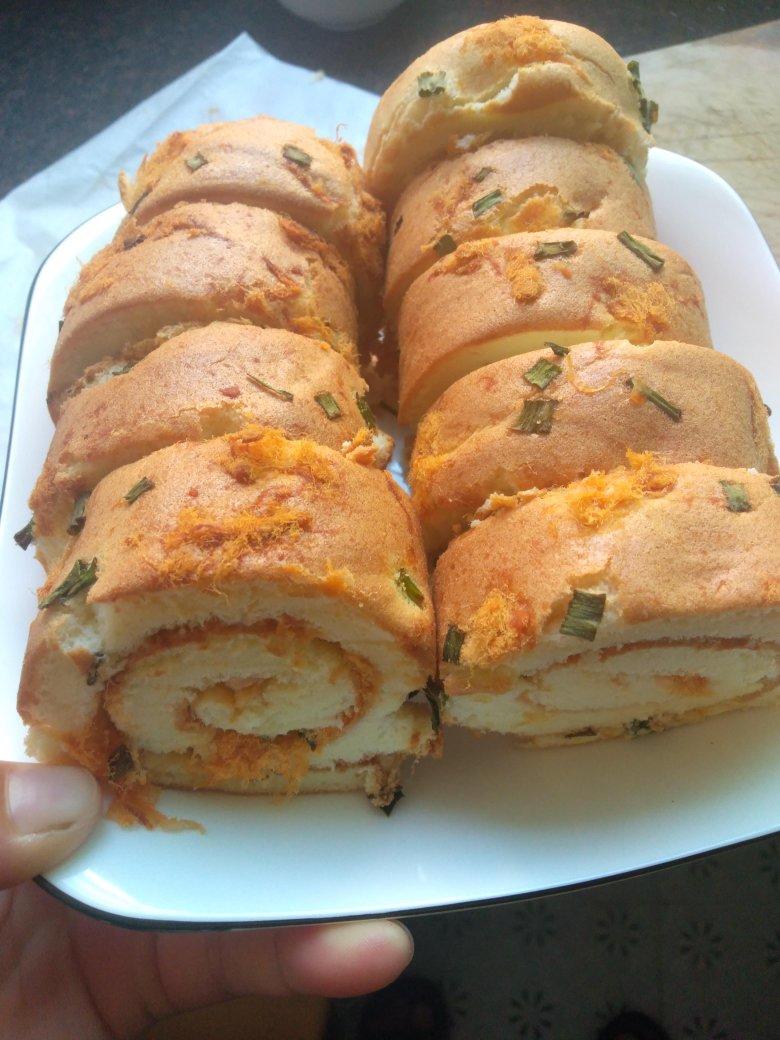 香葱肉松蛋糕卷