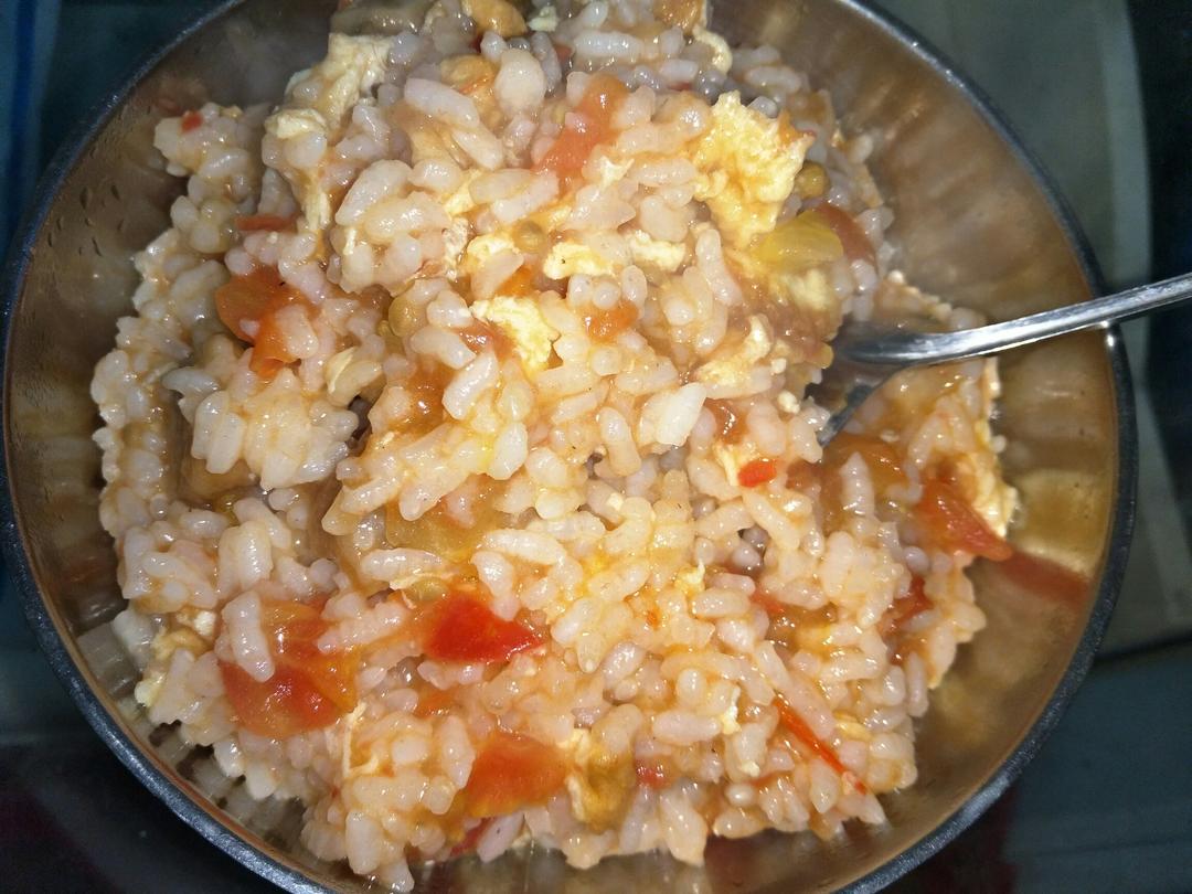 美味的番茄炒蛋泡饭：）