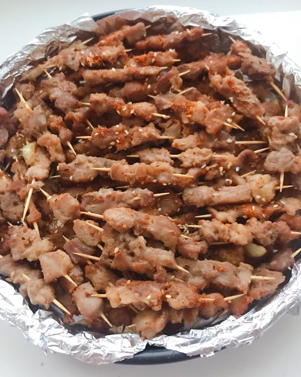 烤牙签五花肉