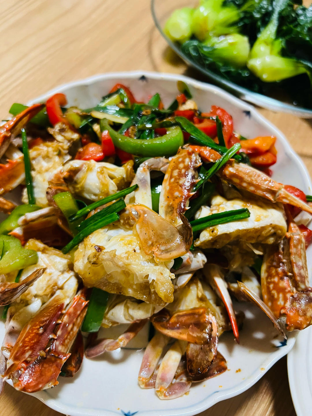 葱姜炒梭子蟹（very easy）