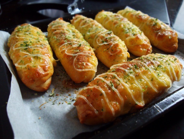 香葱芝士面包条