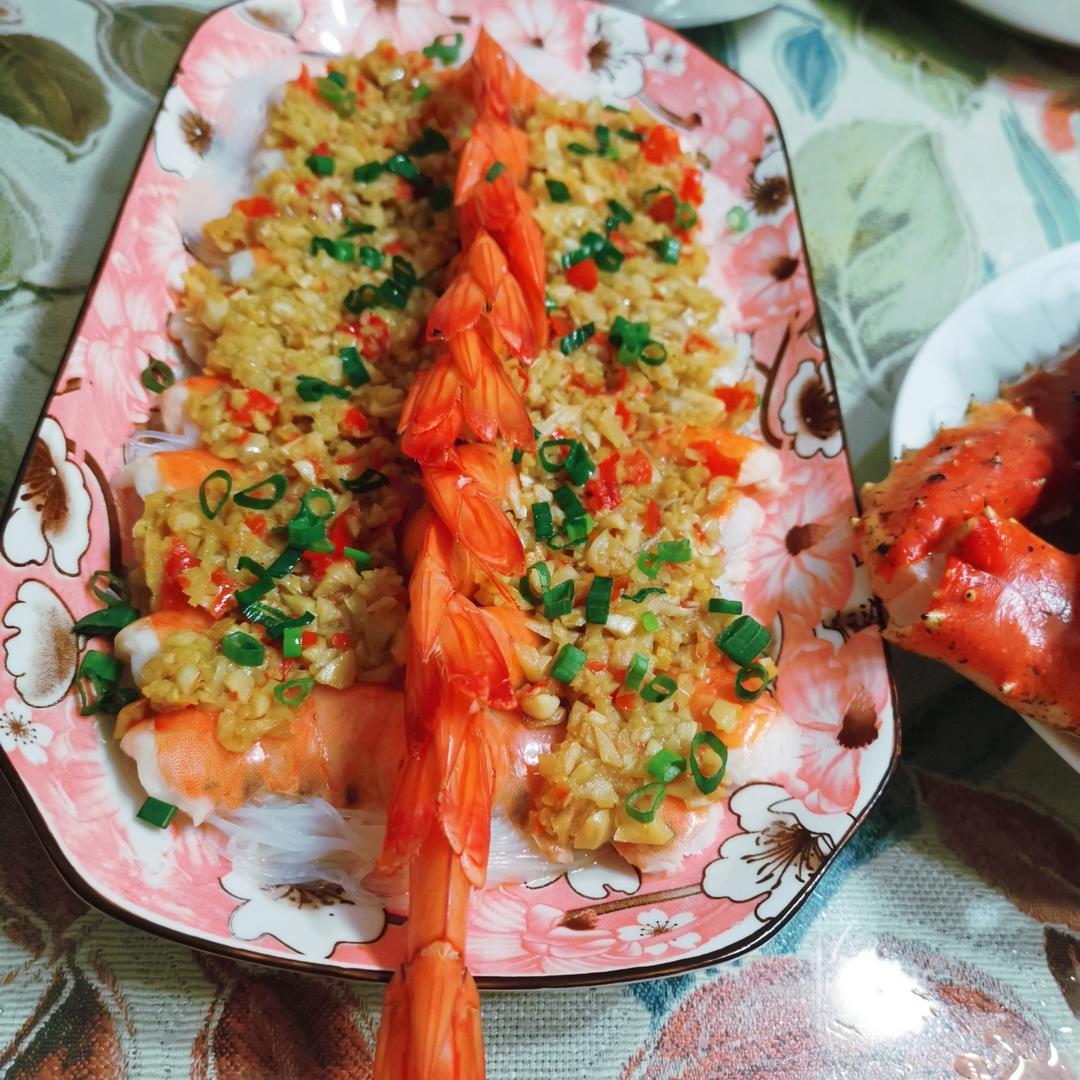 蒜蓉粉丝开背虾