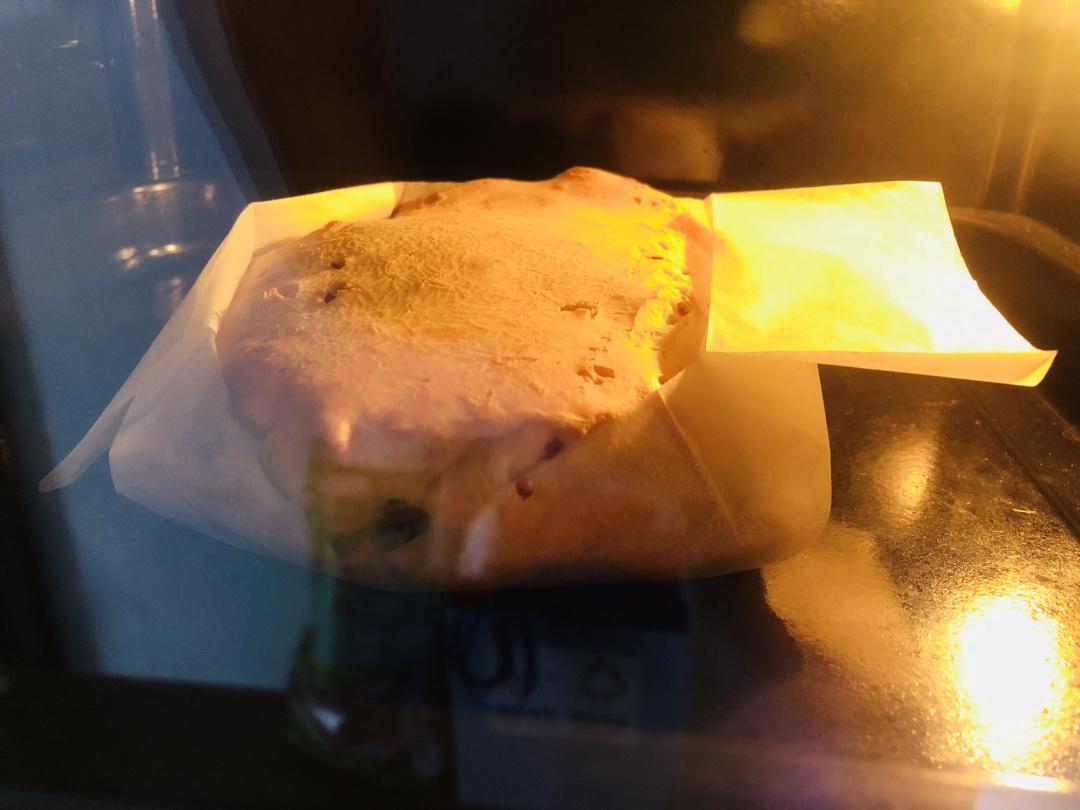 无需揉面‼️只要拌一拌就能做酥掉渣‼️好吃到爆的蔓越莓烤年糕‼