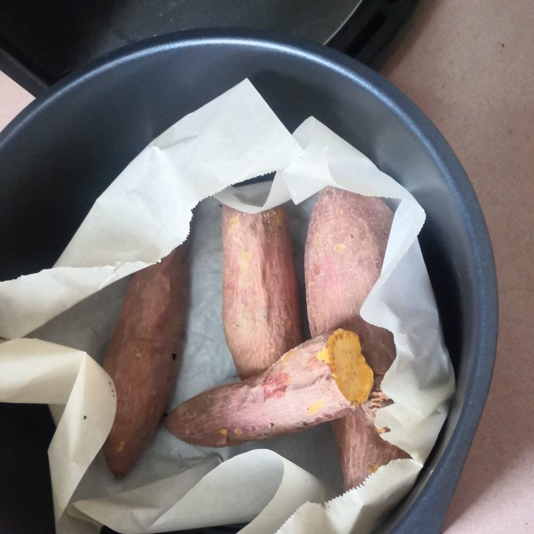 空气炸锅烤红薯太香啦