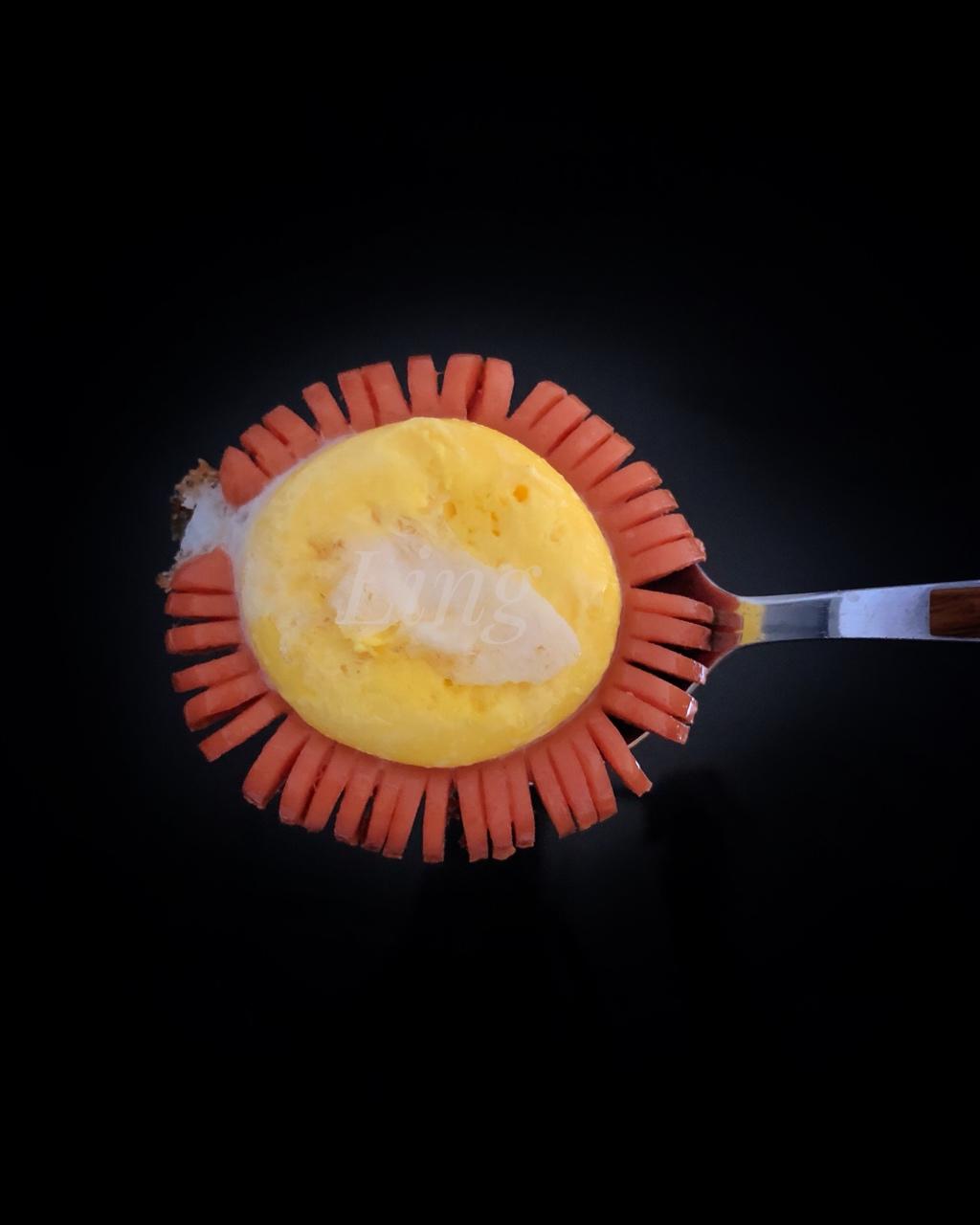 创意向日葵太阳火腿蛋