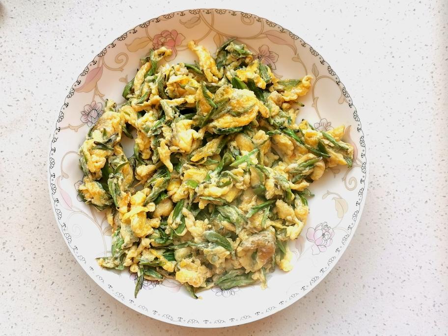 品尝春天的味道61清明茶尖炒鸡蛋的做法