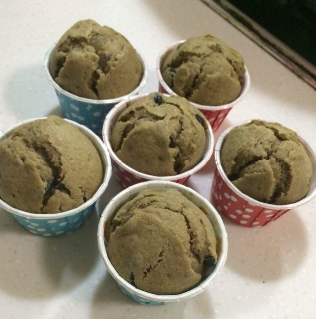 抹茶红豆玛芬