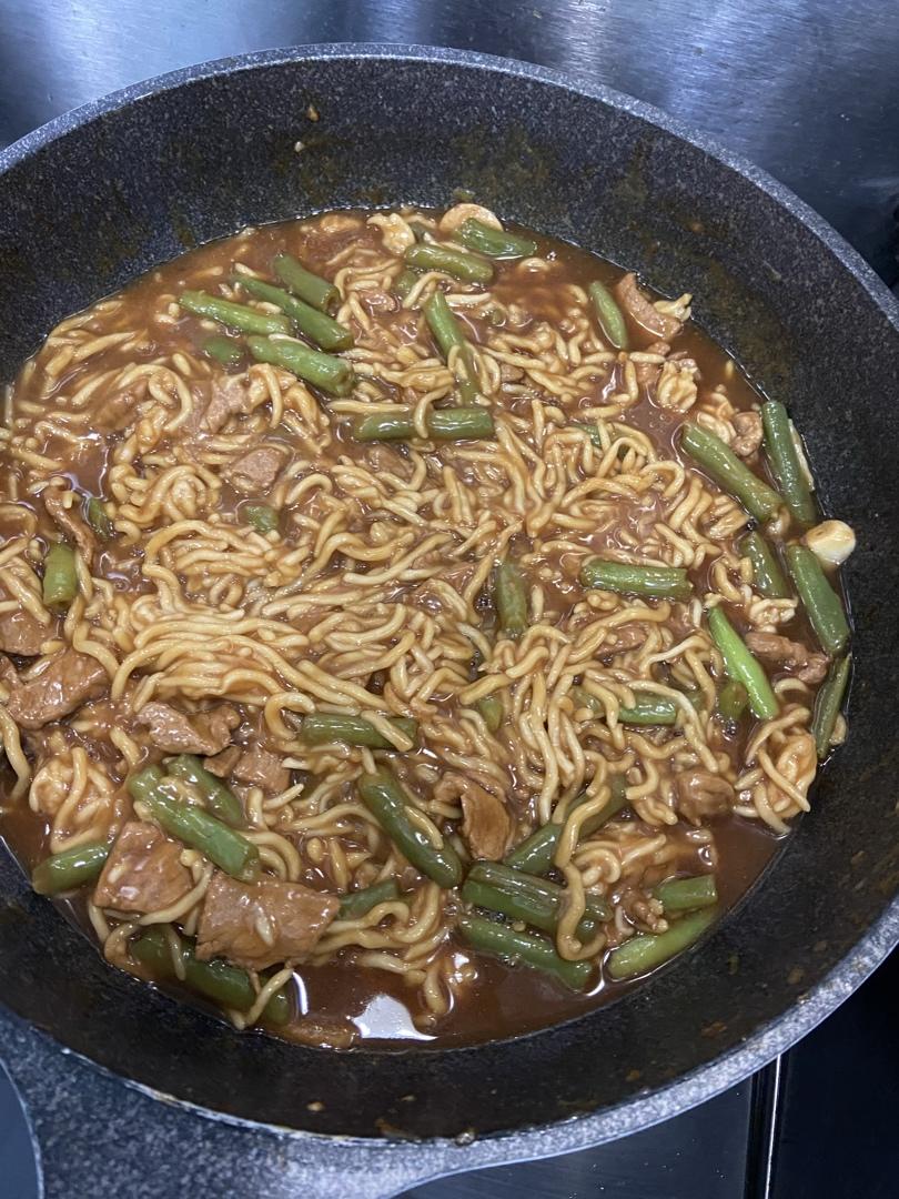 家常豆角焖面