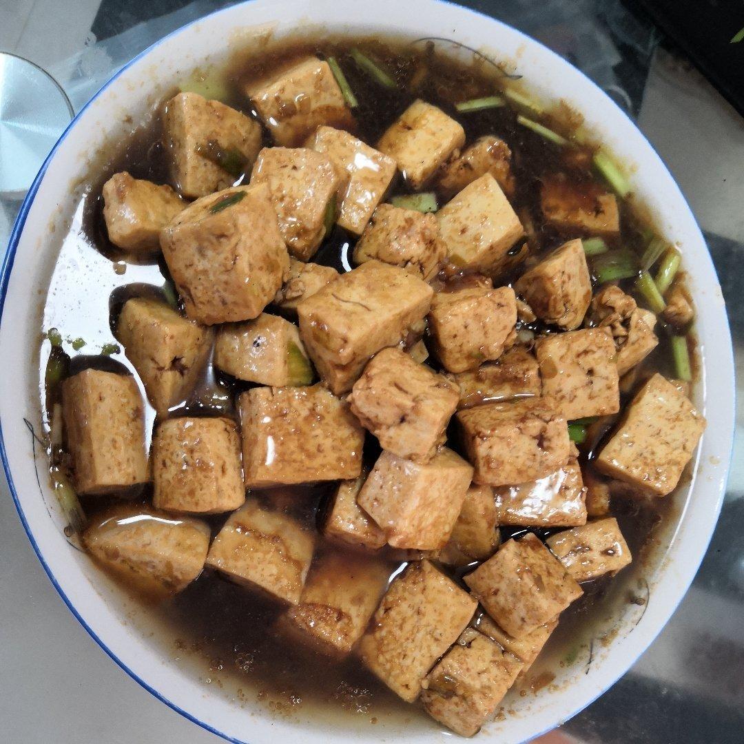 葱烧豆腐