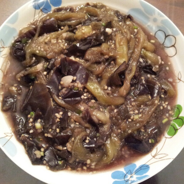 江湖小虾米做的凉拌茄子