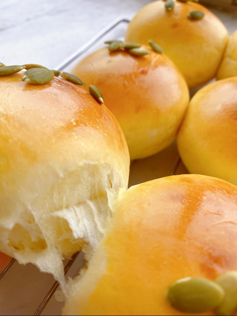 奶香早餐包～（全手揉～可做汉堡胚）