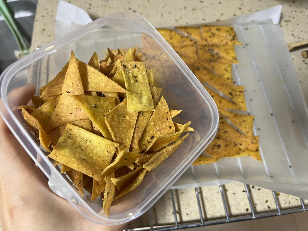 自制椒盐玉米片——非油炸烤箱版