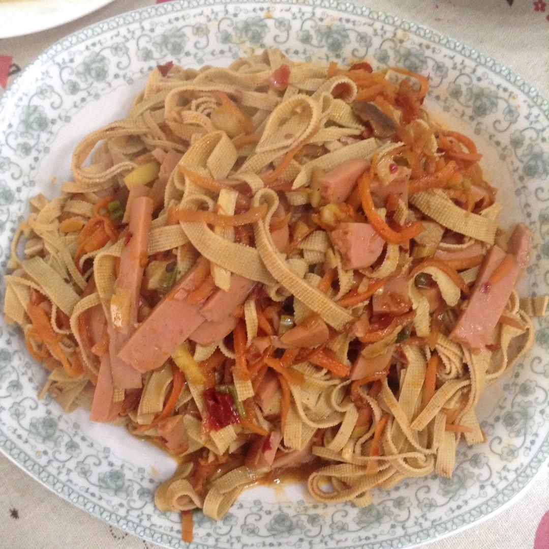 清炒豆腐皮