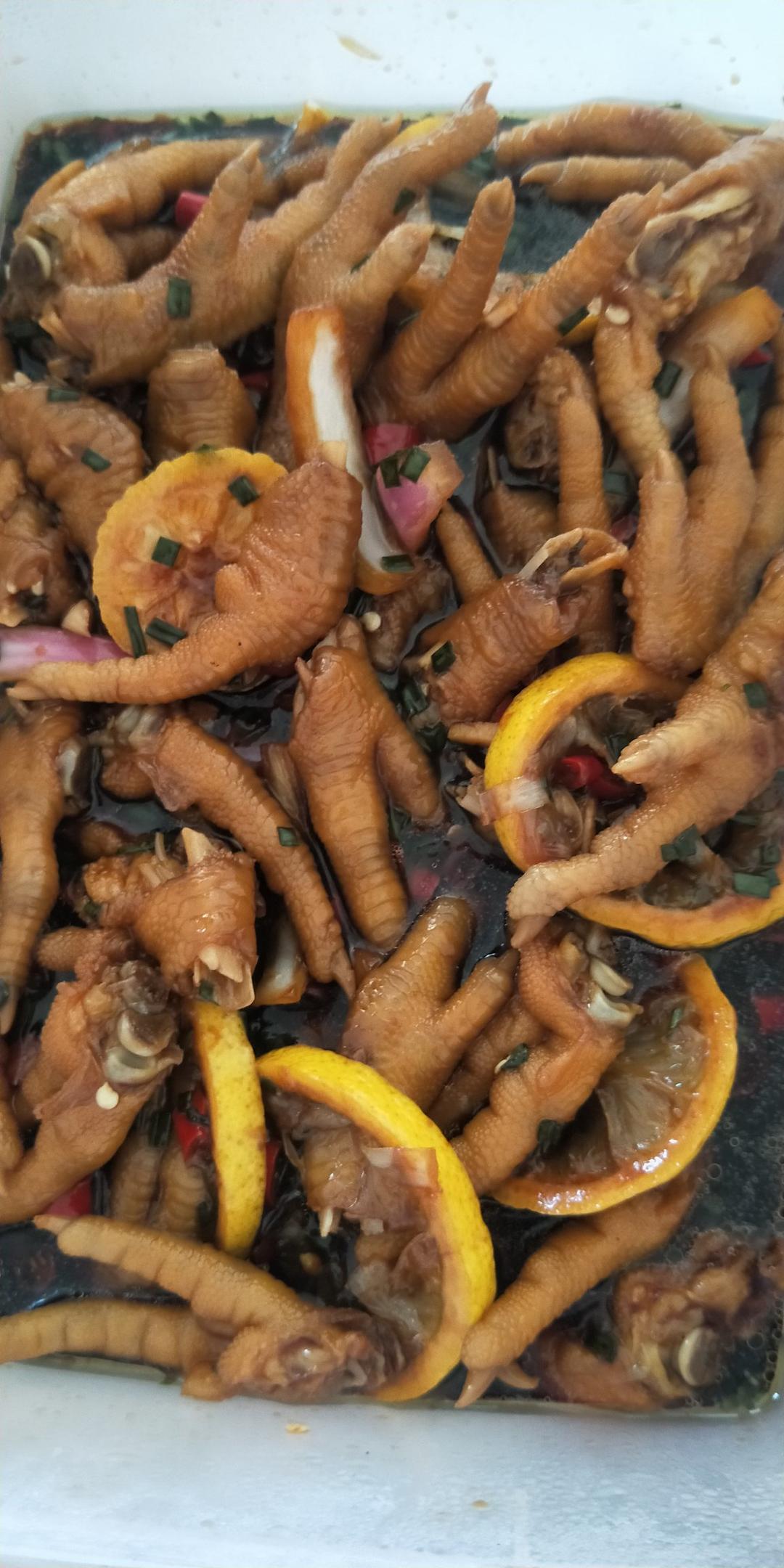 🍋柠檬百香果🌶️酸辣网红鸡爪