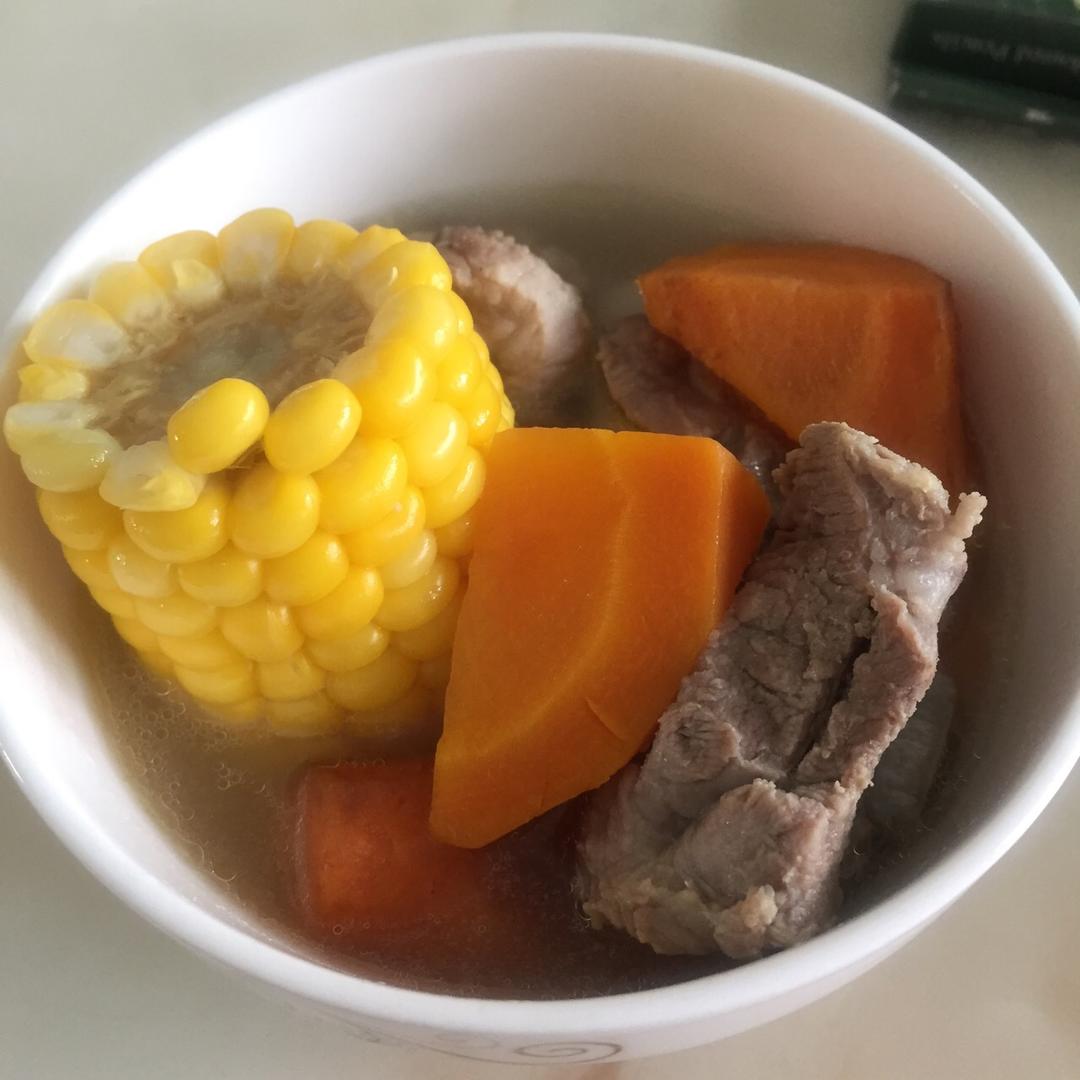 玉米马蹄排骨汤