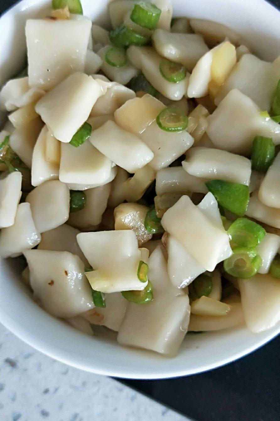 神话爱情做的一人份素炒疙瘩