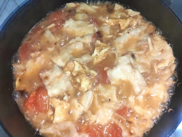西红柿鸡蛋烩饼