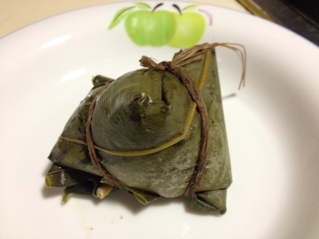 咸蛋黄鲜肉粽子