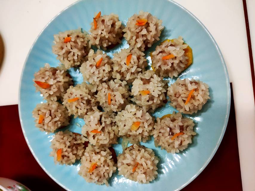 蒸糯米丸子