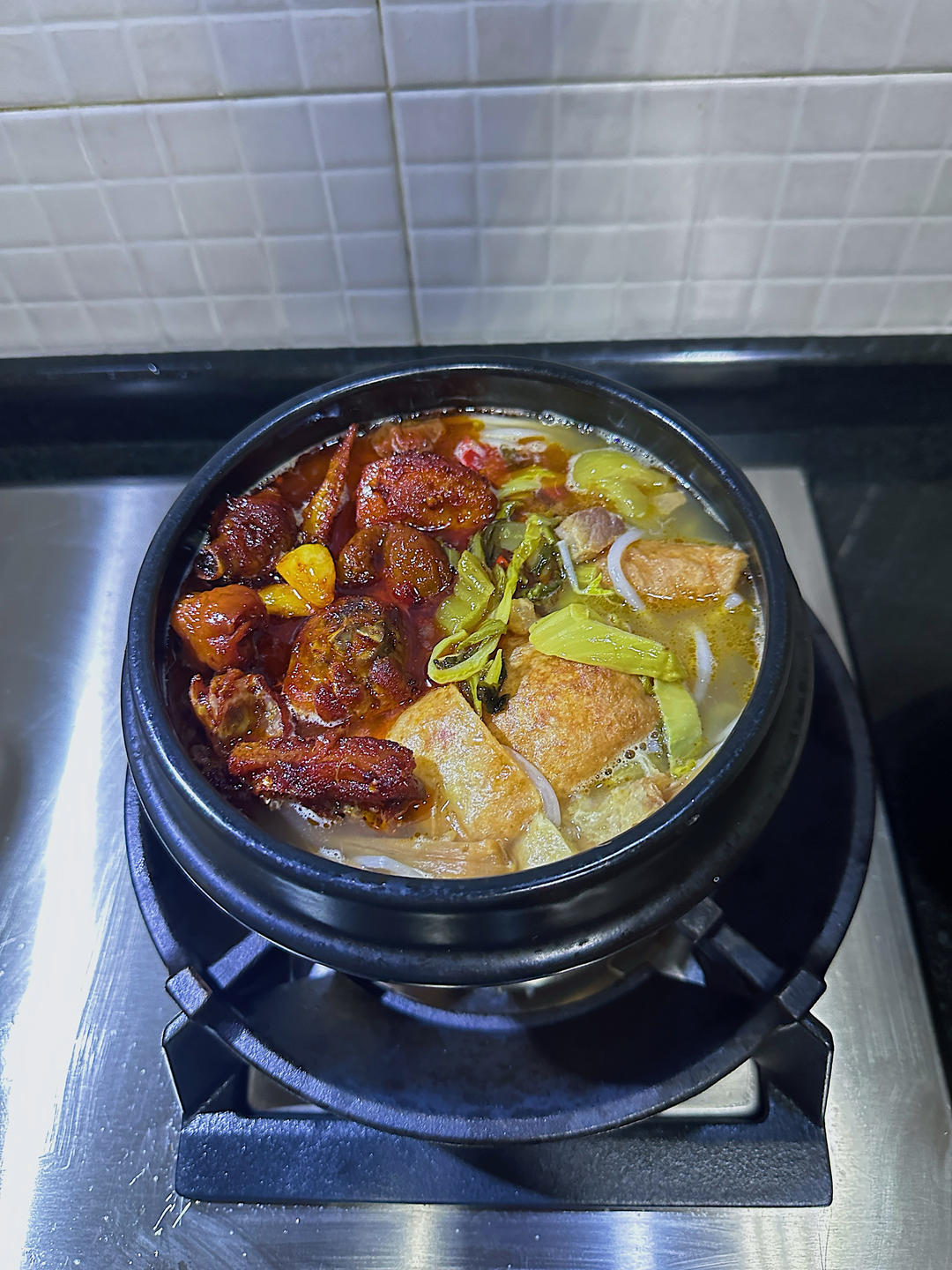 贵州肥肠辣子鸡(附米粉做法)