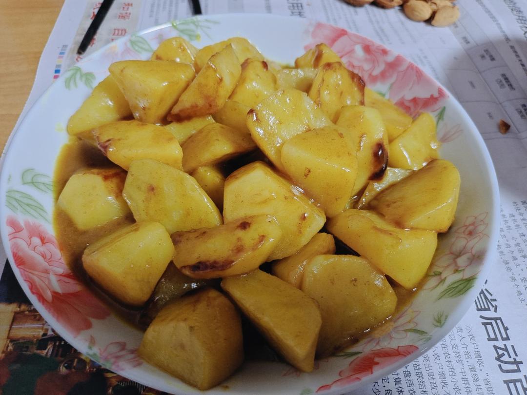 （纯素食）简易版咖喱土豆🥔