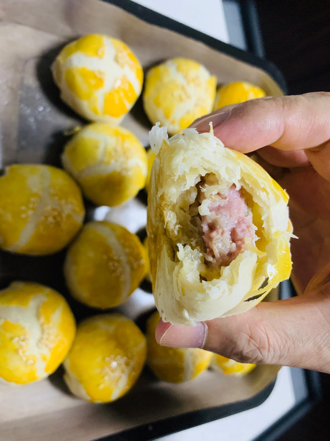 泳式鲜肉榨菜月饼