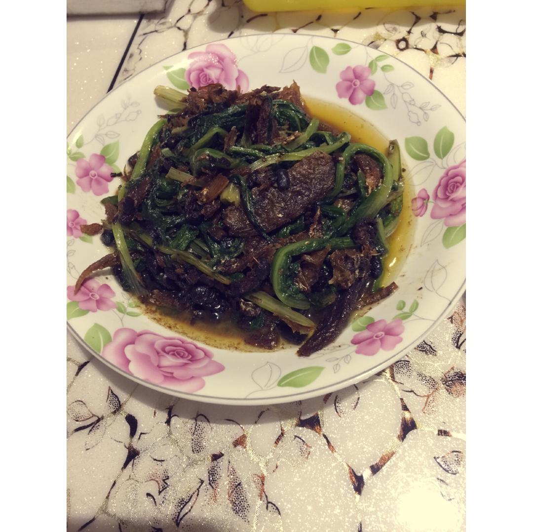 豆豉鲮鱼油麦菜