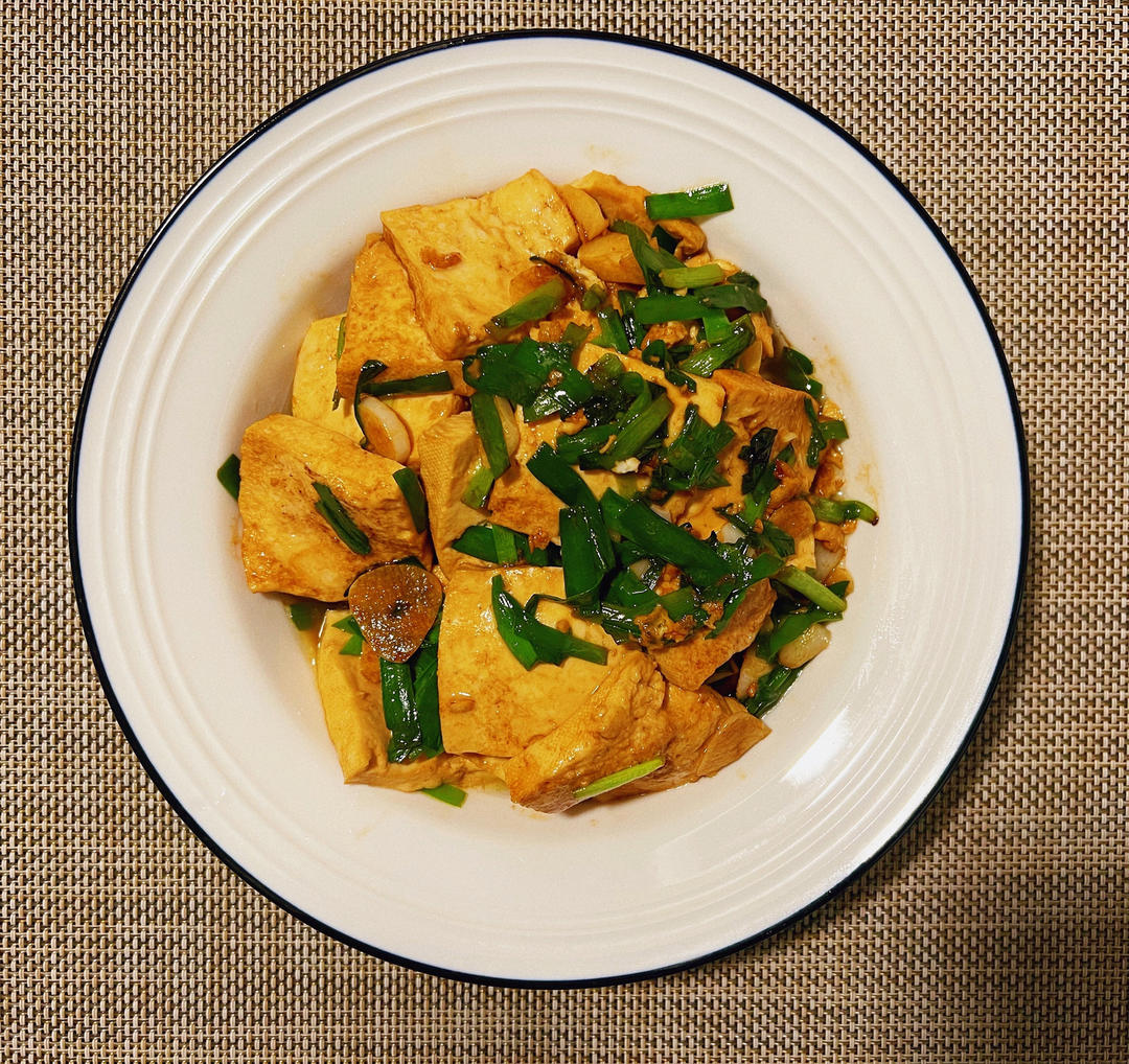 韭菜炒豆腐
